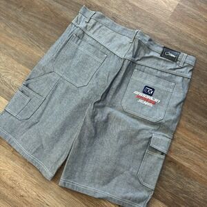 Y2K Brooklyn Xpress Jean Shorts Baggy Men's Sz 46 Hip‎ Hop Grunge Skater